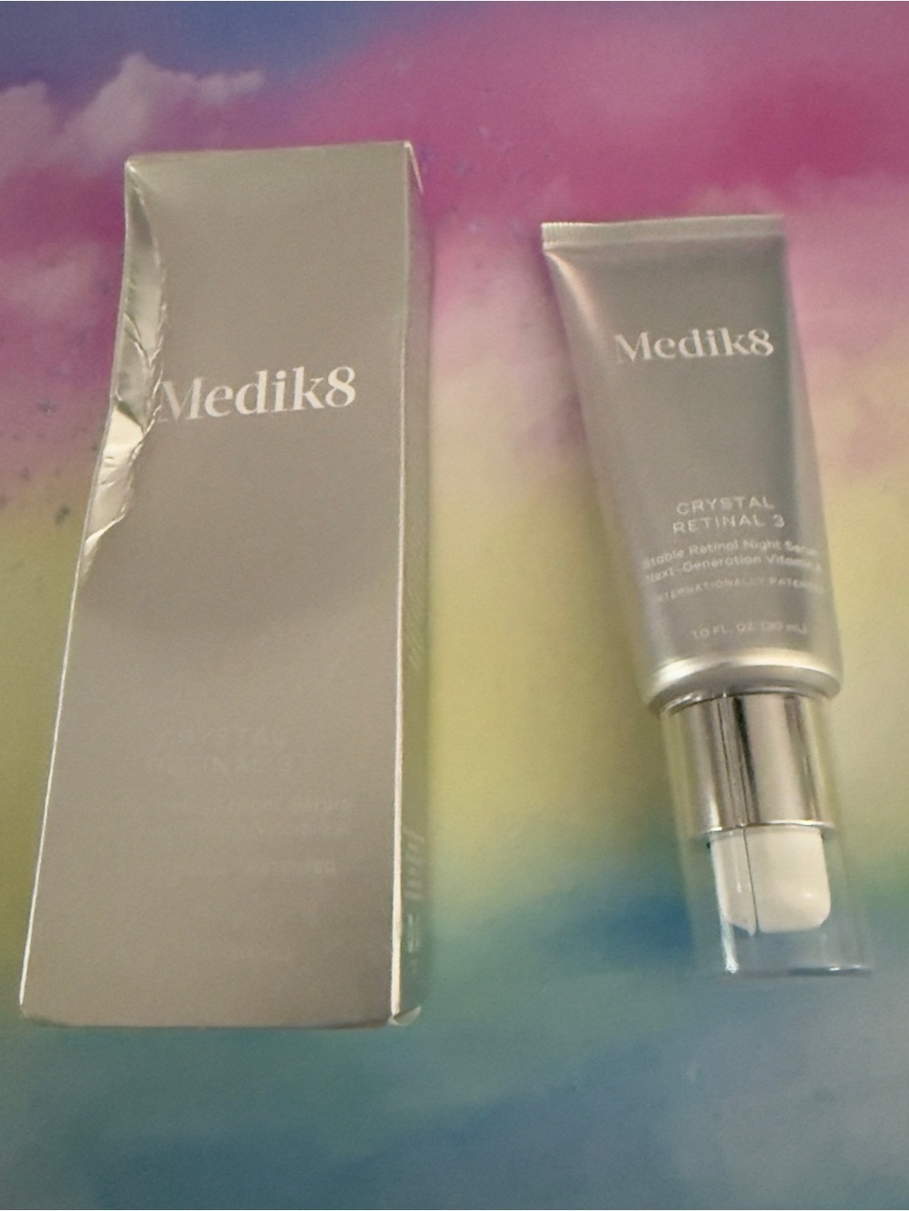 Medik8 Crystal Retinal 3 Retinol Alternative Night Serum 1oz Retinaldehyde New i